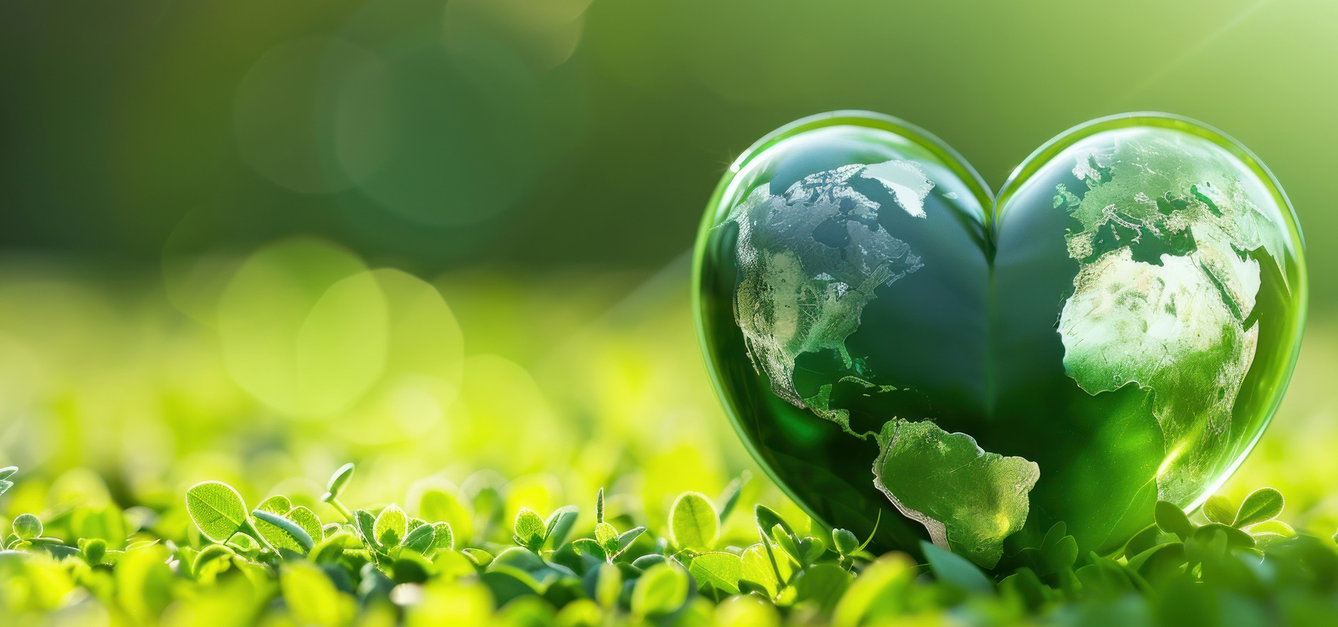 Enviromentally Beneficial Services For Managing Your Documents Encapsulated In A Green Heart Shaped Globe.